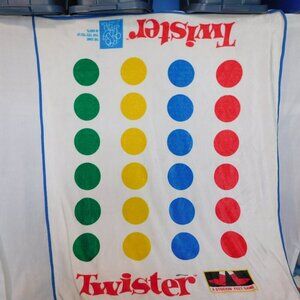 Hasbro Twister Board Game Soft Fleece Throw Blanket plush 50" x 60"